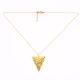 Indian Ganesha Necklace with 22k Gold Plated Ganesha Amulet for Yoga and Spirituality